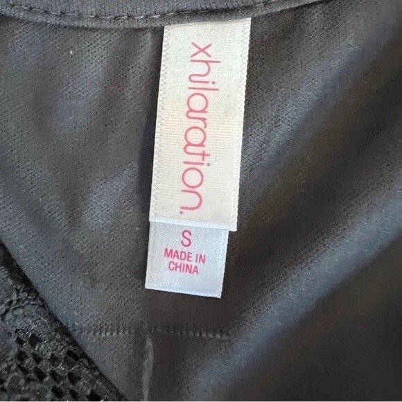 Charcoal gray vneck smocked lace dress size small - Picture 6 of 7